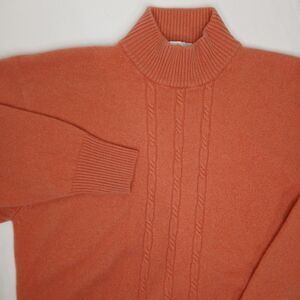Vintage Precious Fibers 100% Cashmere Sweater Size M Lightweight Peach Old Money